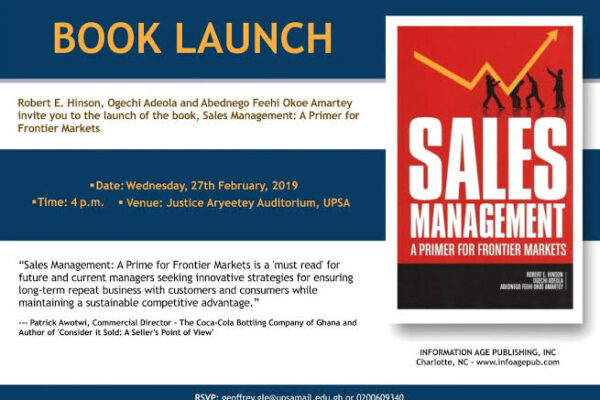 Launching the book – Sales Management: A Primer for Frontier Markets