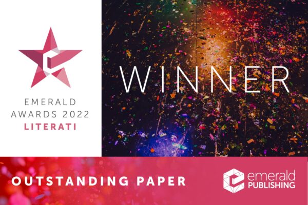 Outstanding Paper Award!