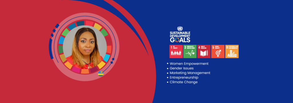 Prof. Ogechi Adeola Sustainable Development Goals Recognition Banner